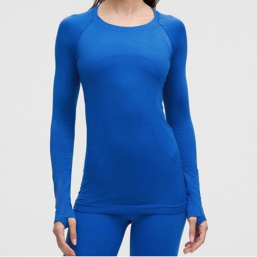 Lululemon Swiftly Long Blue Shirt